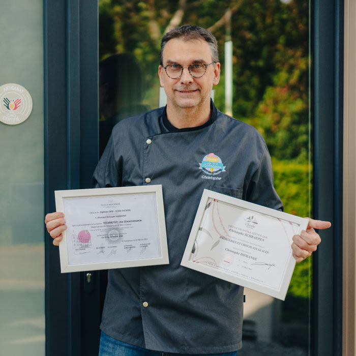 Christophe Schraepen, artisan glacier